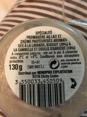 Cheesecake Abricot note de lavande