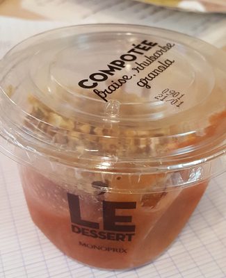 Compotée fraise rhubarbe