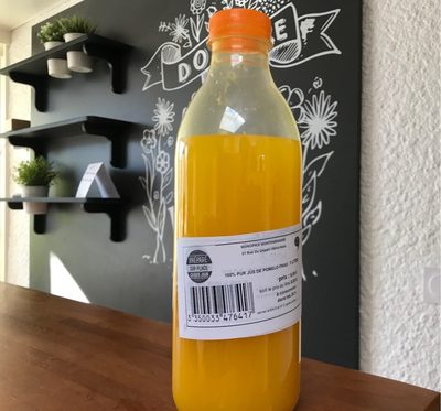 100% PUR JUS DE POMELO FRAIS front packaging