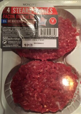 STEAK HACHÉS front packaging