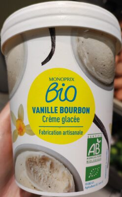 Crème Glacée Artisanale Vanille Bourbon front packaging
