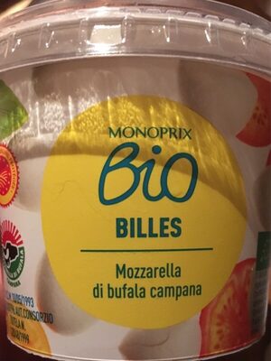 Monoprix bio billes mozzarella di buffala