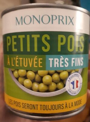 Petits pois à l'étuvée très fins