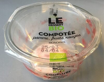 Compotée pomme fruits rouges