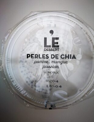 Le dessert perle de chia pomme mangue passion