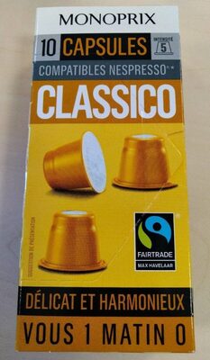 Capsules café classico