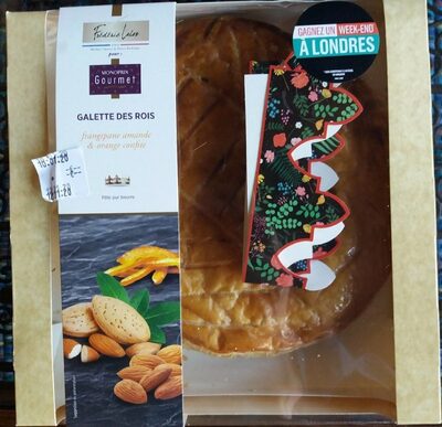 Galette des rois frangipane amande et orange confite
