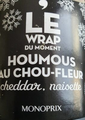 Le wrap du moment houmous au chou-fleur front packaging