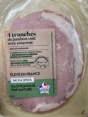 Jambon cuit avec couenne