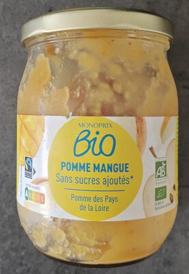 Pomme mangue sans sucres ajoutés