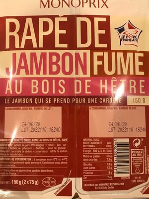 Rapé de jambon fumé au bois de hetre