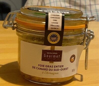 Foie gras entier de canard du sud ouest