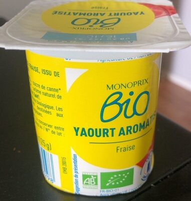 Yaourt sucre aromatise fraise