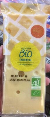 Emmental Bio front packaging