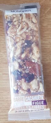 Barre cacahuète amande figue