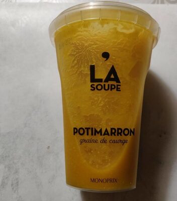 Soupe potimarron, graines de courge