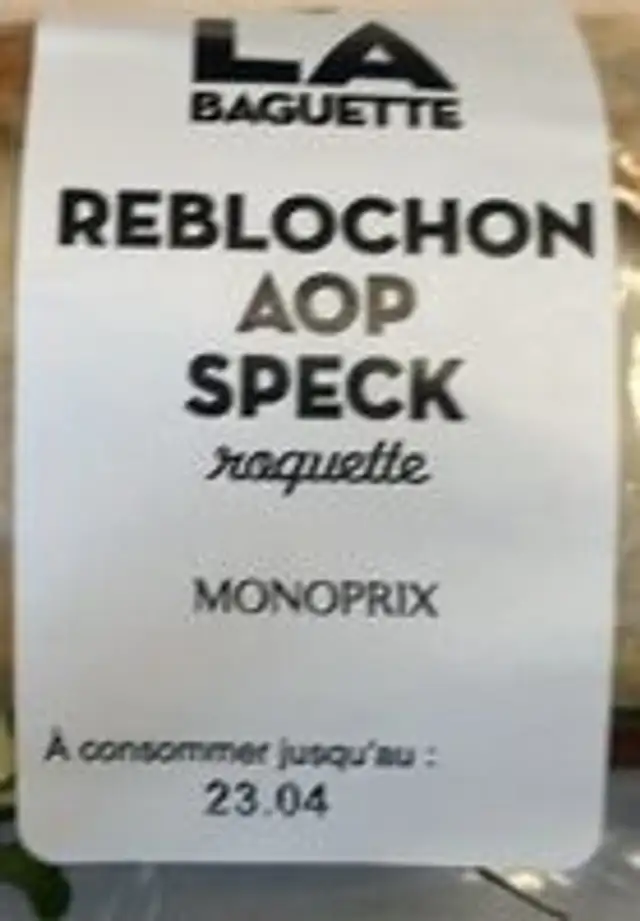 Sandwich Reblochon AOP Speck