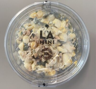 Salade de pâte, potiron, graine de courge et noix de cajou