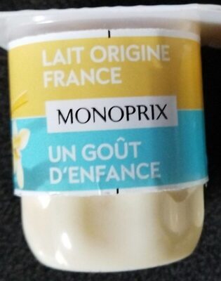 Riz au lait à la vanille front packaging