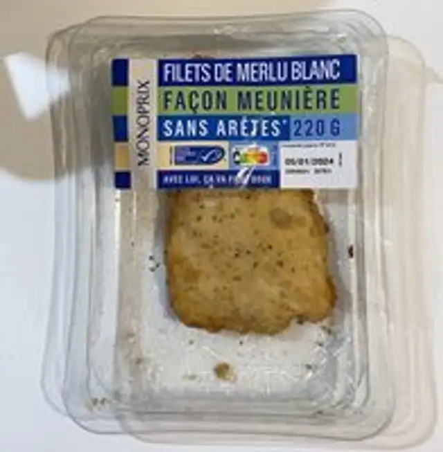 Filets de merlu blanc façon meunière sans arêtes