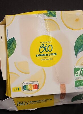 Bâtonnets citron