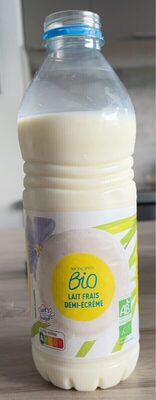 Lait frais demi-écremé Bio