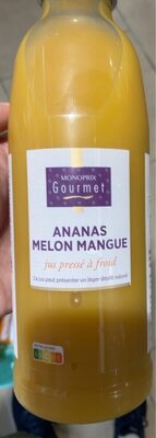 Jus pressé a froid ananas melon mangue