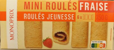 Mini roulés fraise