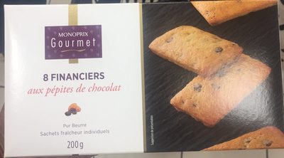 8 financiers aux pepites de chocolat