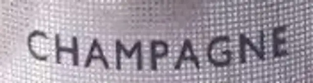 Champagne brut ingredients label