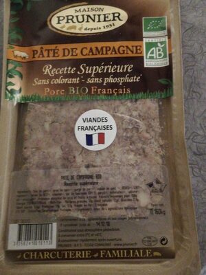 Pâté de campagne front packaging