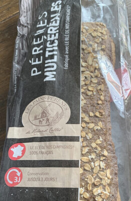 Pérènes Multicéréales front packaging