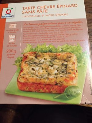 Tarte chevre epinard sans pate
