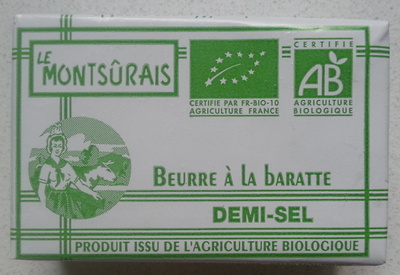 Beurre à la baratte Demi-Sel Bio (80 % MG)
