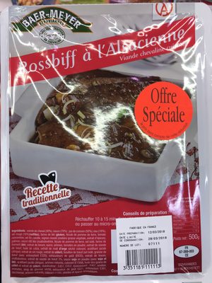 Rossbiff à l'Alsacienne