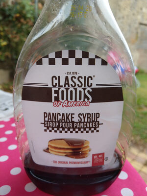 Sirop pour pancakes front packaging