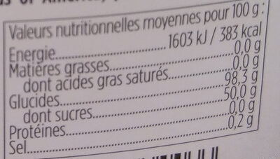Sirop pour pancakes nutrition facts table