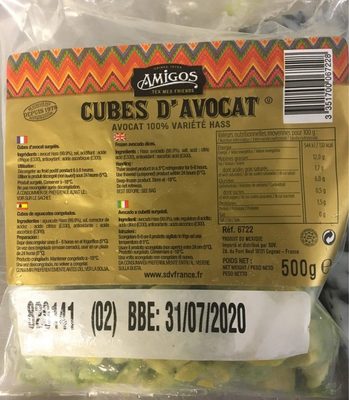 Cubes d'avocat