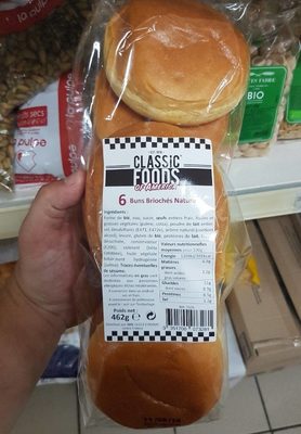 Buns briochés nature