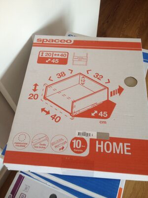 Structure tiroir extérieur amorti