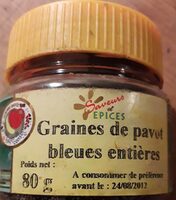Graine de pavot bleues entières