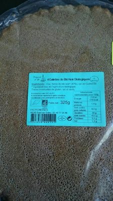4 galettes de blé noir biologiques