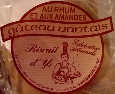 Gâteau nantais au rhum et aux amandes