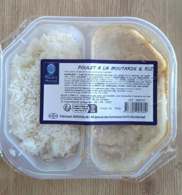 Poulet à la moutarde et riz