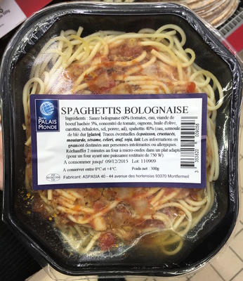 Spaghettis Bolognaise