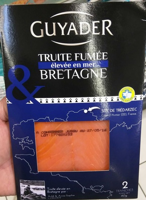 Truite fumée élevée en mer