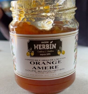 Confiture orange amère front packaging