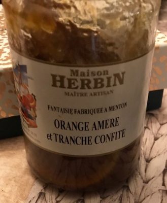 Orange amere et tranche confite