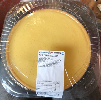 Tarte citron sicile 22cm