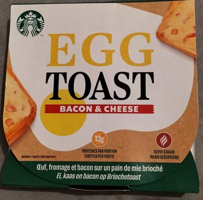 Egg toast bacon & cheese